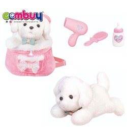 KB051765 KB051774 - Backpack lying pet animal kids interactive electric toys small stuffed plush animals